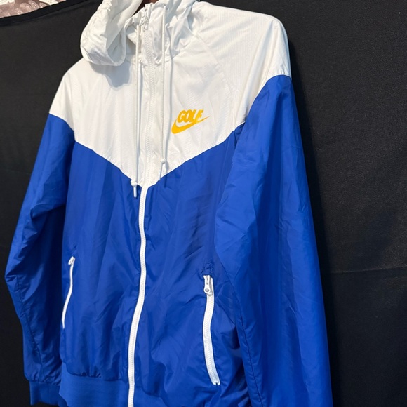 nike golf club windbreaker the open blue white hooded with pockets size small - Picture 4 of 15